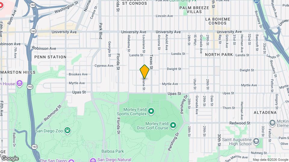 3523 Louisiana St Map and Location Details