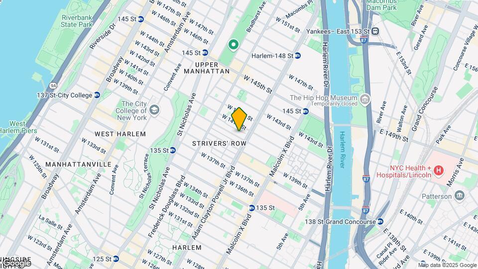 203-215 W 140th St Mapa y Detalles de la Ubicación