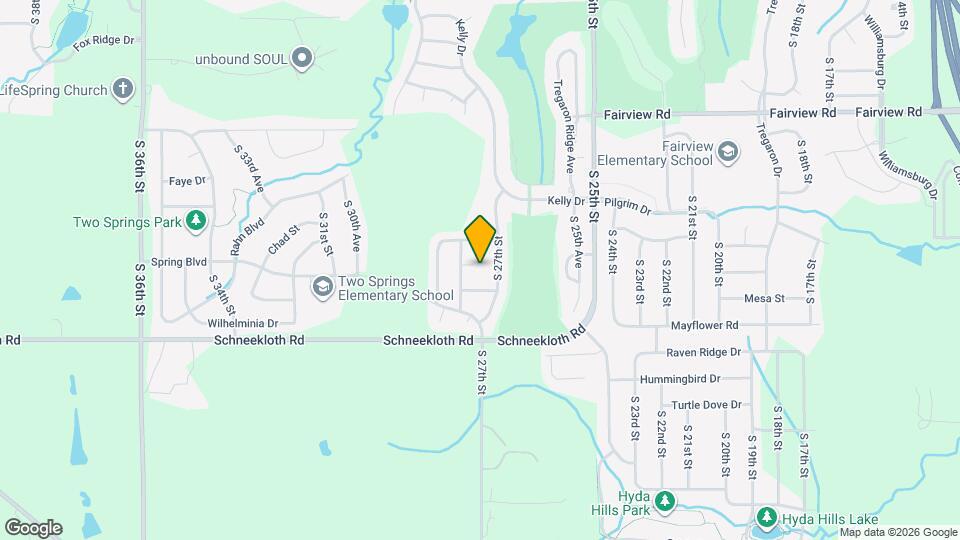 2707 Canyon Cir Map and Location Details