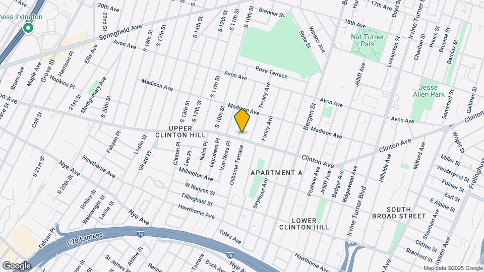 587 Clinton Ave, Unit Apt 2 Map and Location Details