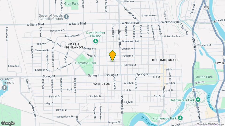1012 Huffman St Map and Location Details