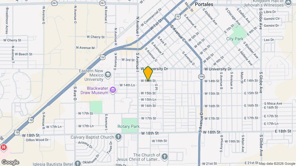 901 W 14th St Map and Location Details