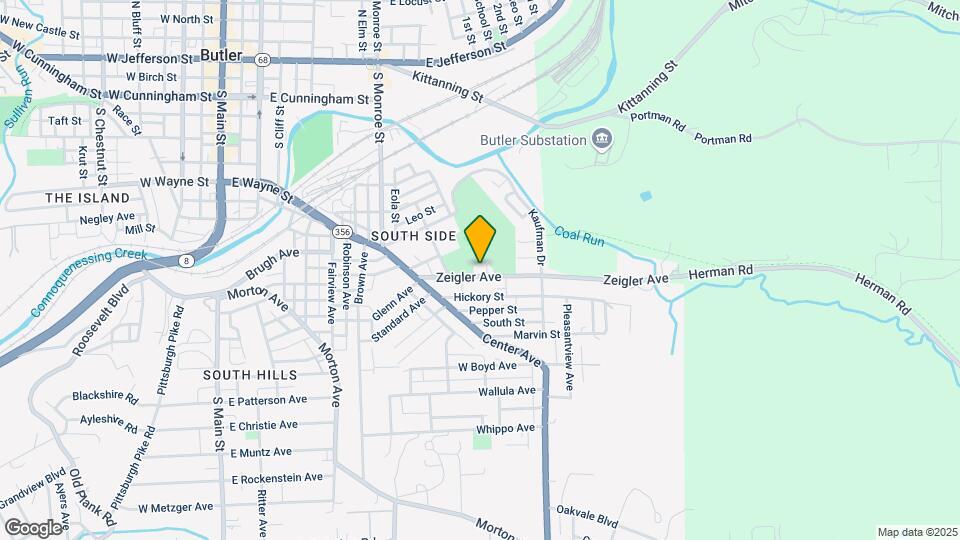 227 Zeigler Ave Map and Location Details