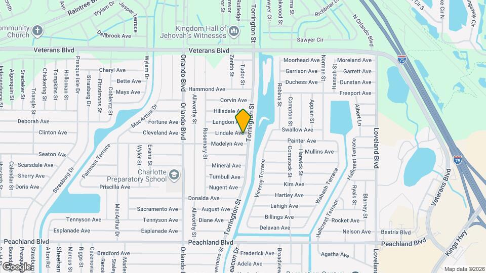 23165 Lindale Ave Map and Location Details