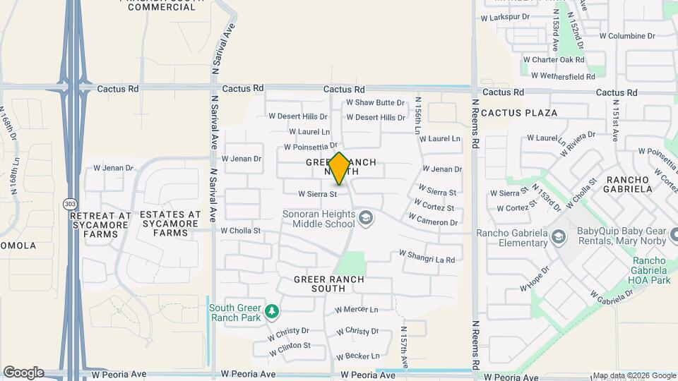 15912 W Sierra St Map and Location Details
