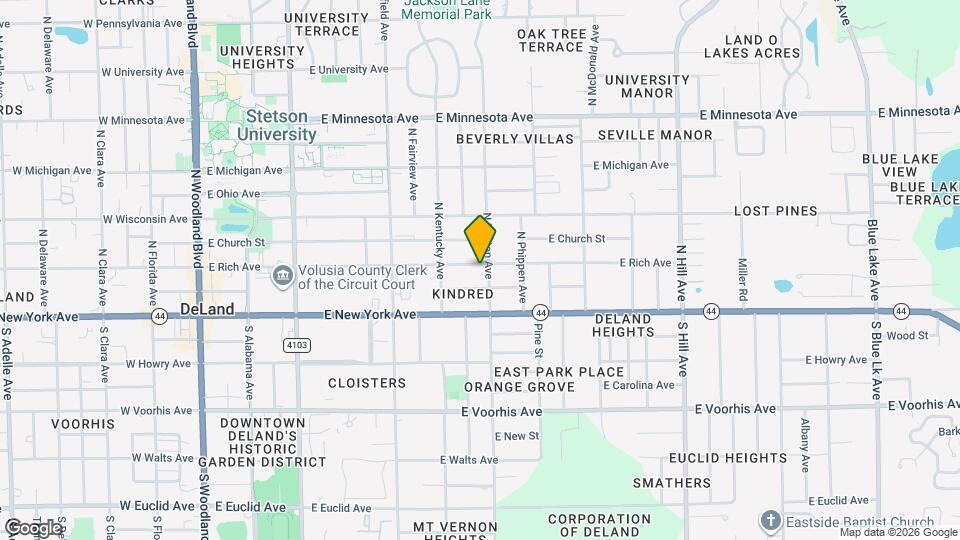 622 E Rich Ave Map and Location Details