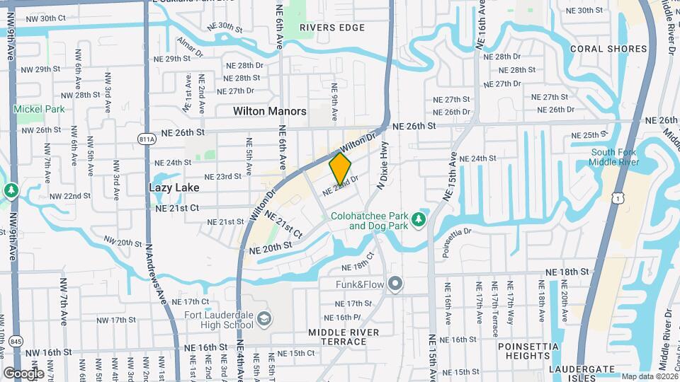 824 NE 22nd Dr Map and Location Details