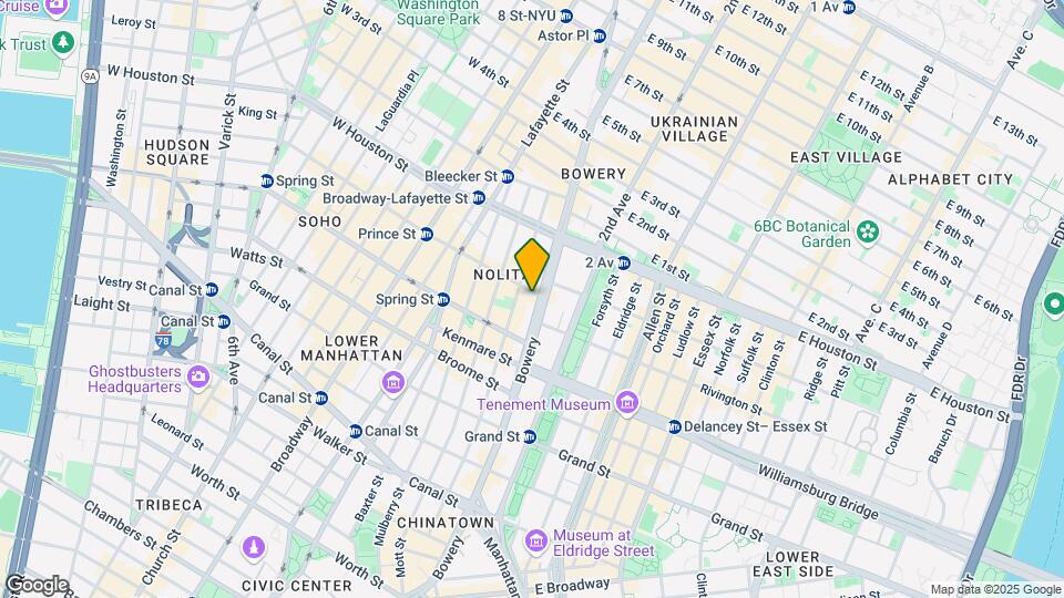 226 Bowery Map and Location Details