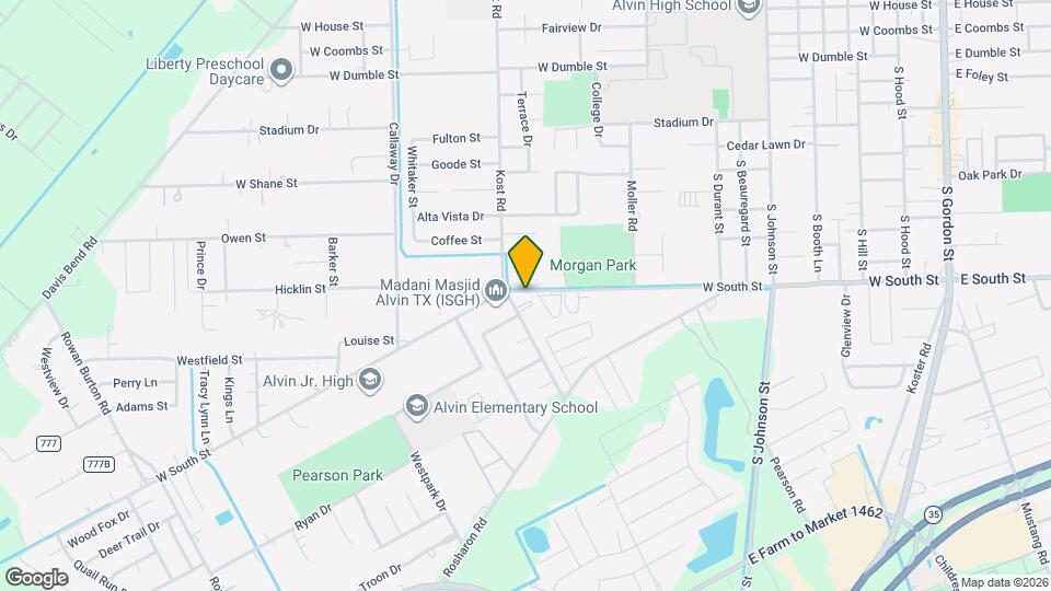 Morgan Park Apts. Map and Location Details
