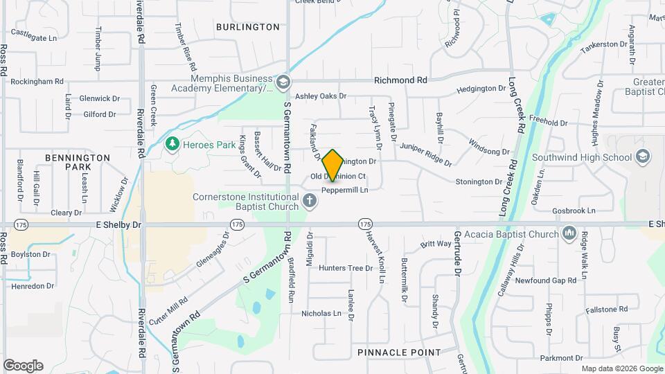 7316 Peppermill Ln Map and Location Details
