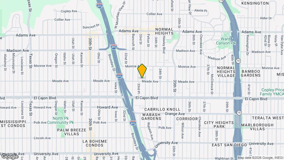 3282 Meade Ave Map and Location Details