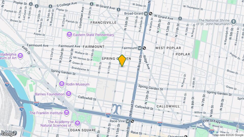 1525 Green St Map and Location Details