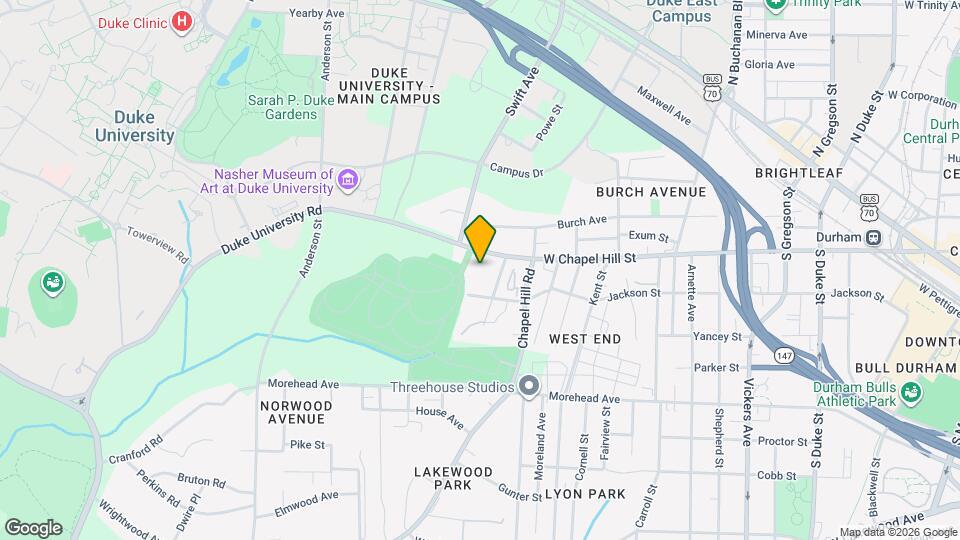 1611 Duke University Rd, Unit SI FL3-ID1612794P Map and Location Details