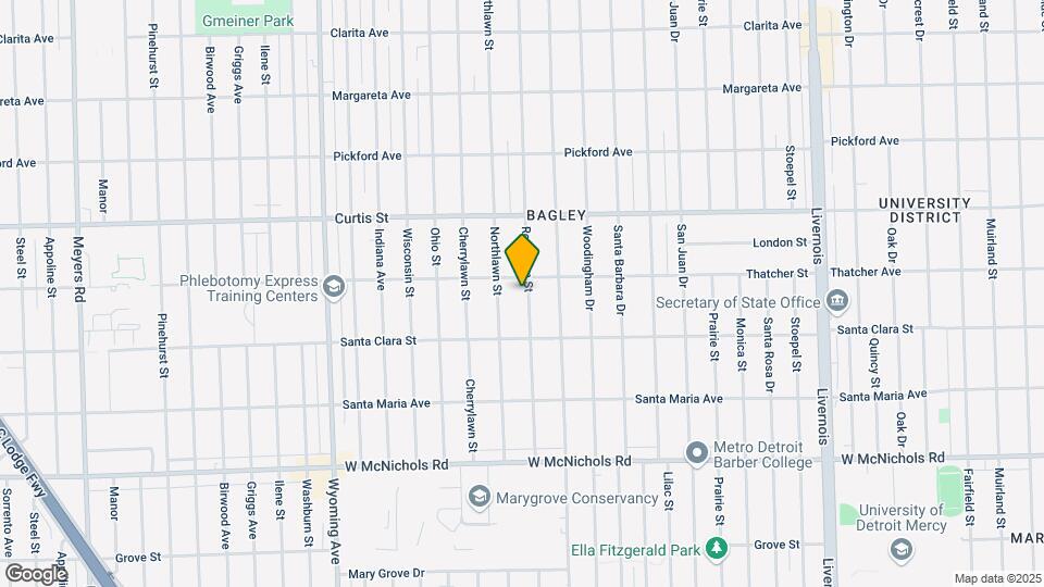 17591 Roselawn St Map and Location Details