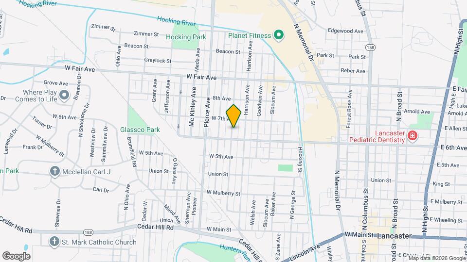 620 Washington Ave Map and Location Details