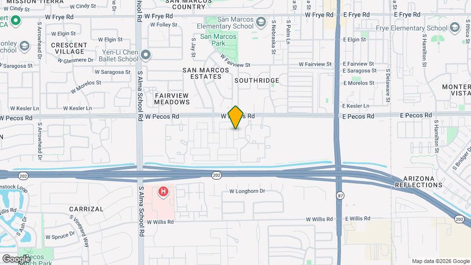 1099 S Peden Dr Map and Location Details