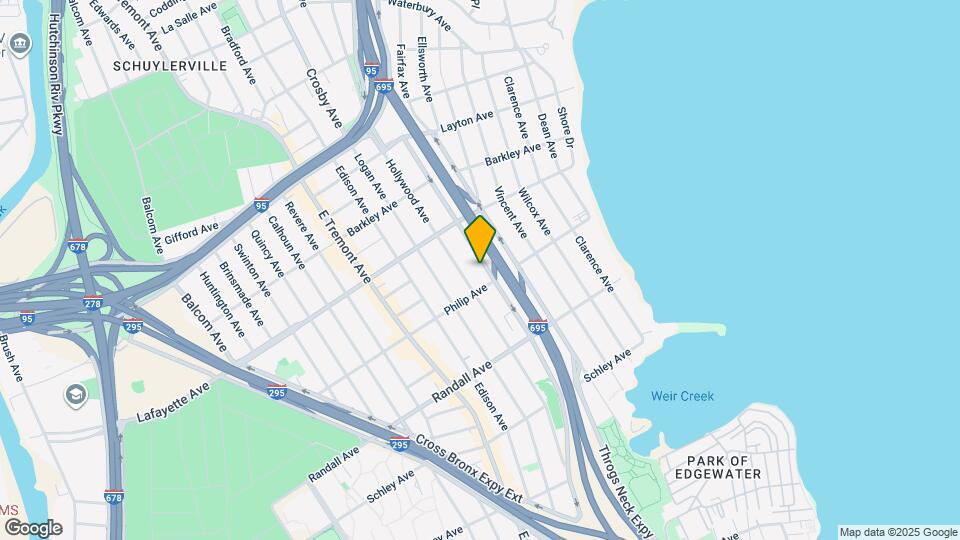 815 Throggs Neck Expy, Unit 2nd Floor Map and Location Details