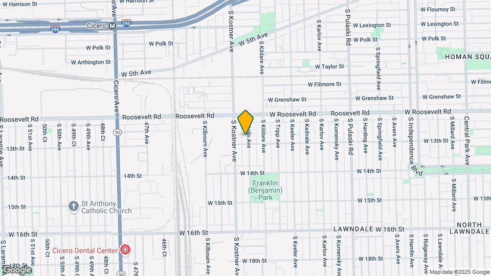1250 S Kolin Ave Map and Location Details
