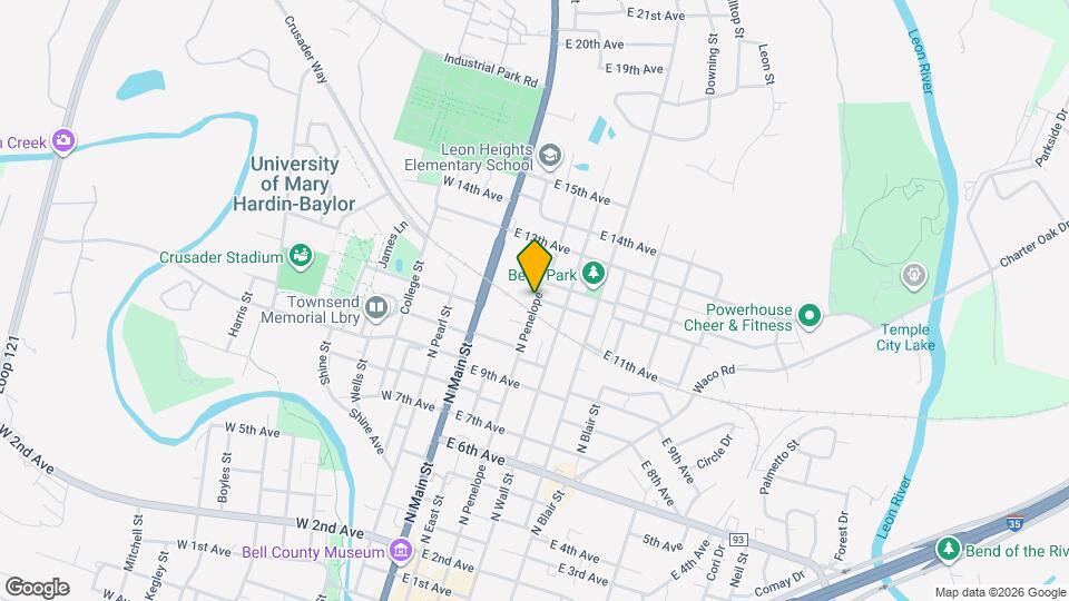 1124 N Penelope St Mapa y Detalles de la Ubicación