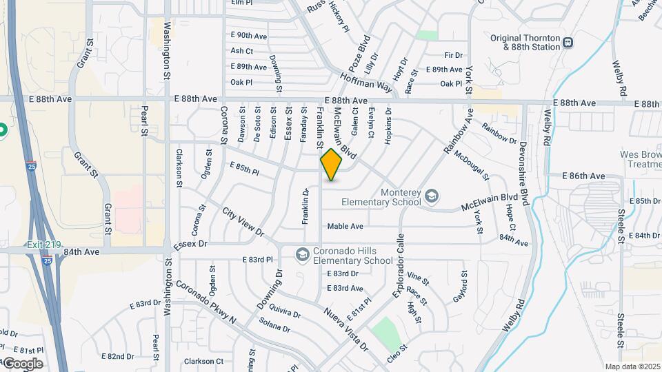 1641 Hopkins Dr Map and Location Details
