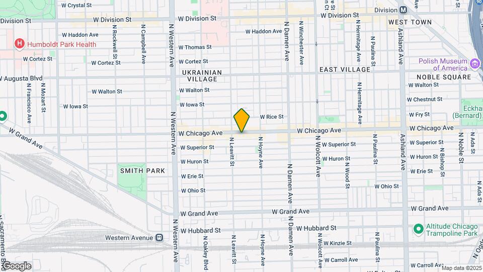 2139 W Chicago Ave Map and Location Details