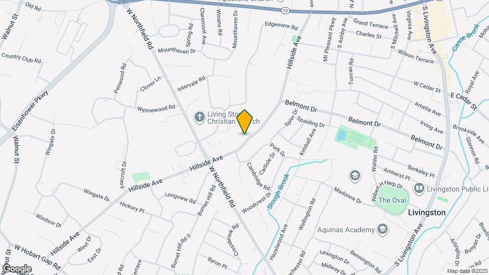 134 Hillside Ave Map and Location Details