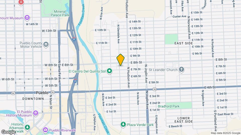 801 E 7th St Map and Location Details