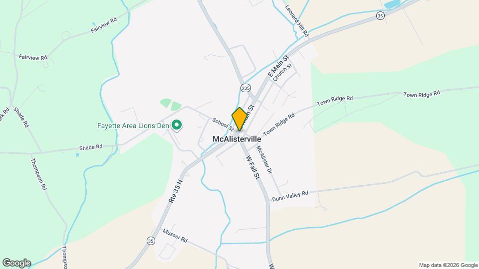 582 Main St Rentals in Mc Alisterville, PA