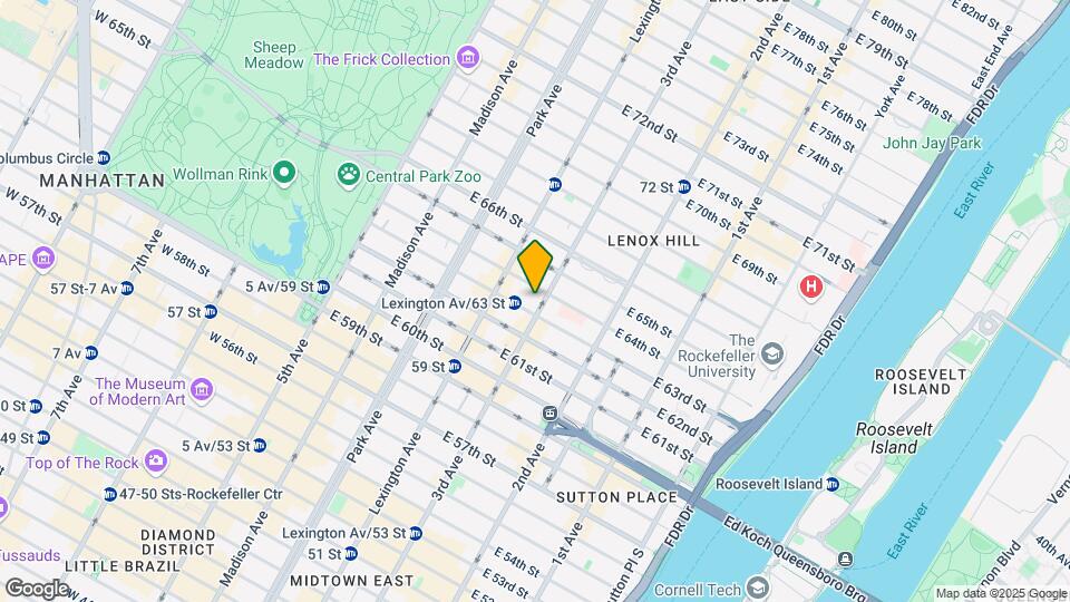 188 E 64th St Mapa y Detalles de la Ubicación