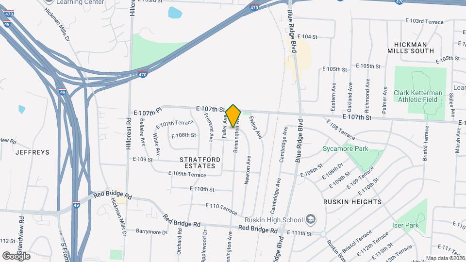 10712 Bennington Ave Map and Location Details