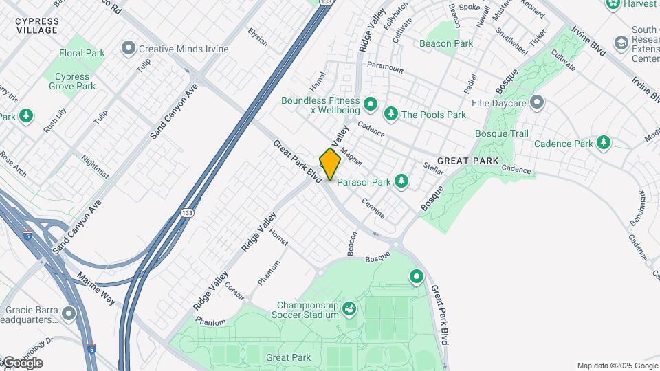 153 Great Park Blvd Map and Location Details