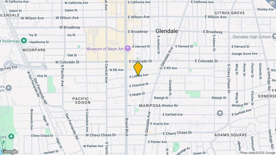 214 E Lomita Ave Map and Location Details