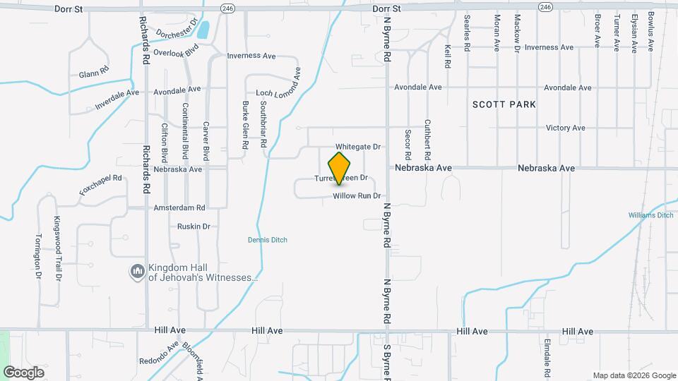 3608 Willow Run Dr Map and Location Details