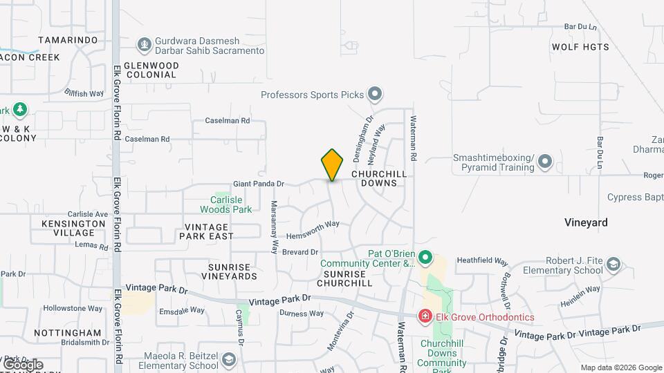 7907 Symington Way Map and Location Details