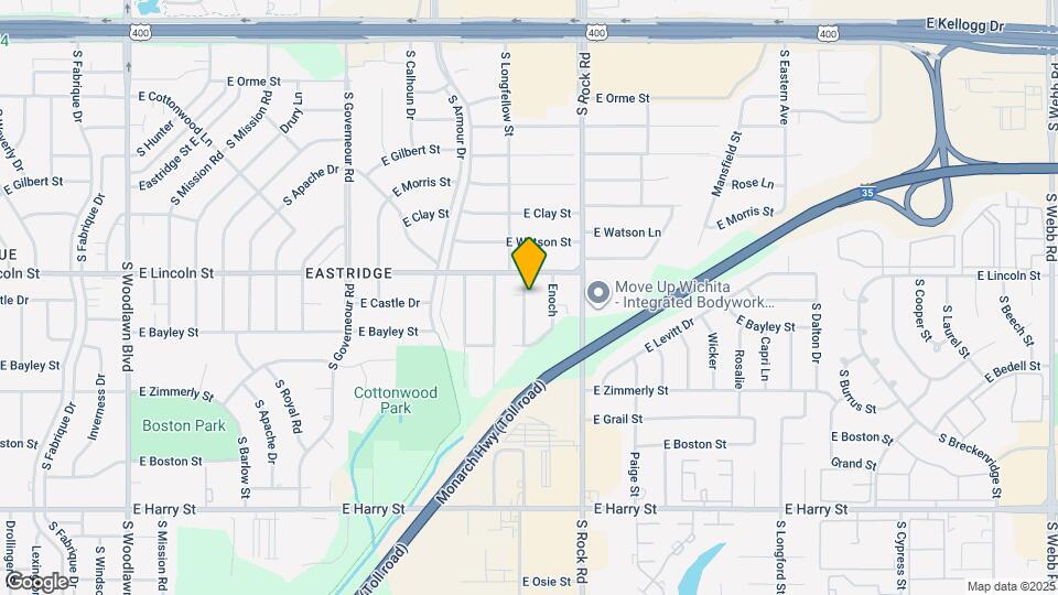 936 S Longfellow St Map and Location Details