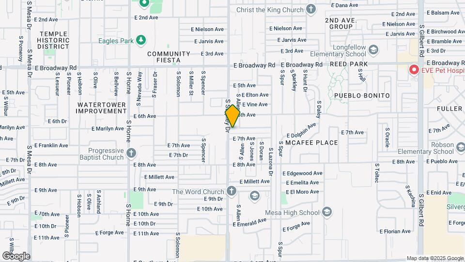 645 S Stapley Dr Map and Location Details