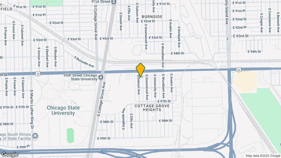 9525 S Dobson Ave Map and Location Details