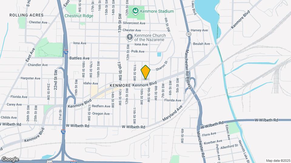 835 Kenmore Blvd Map and Location Details