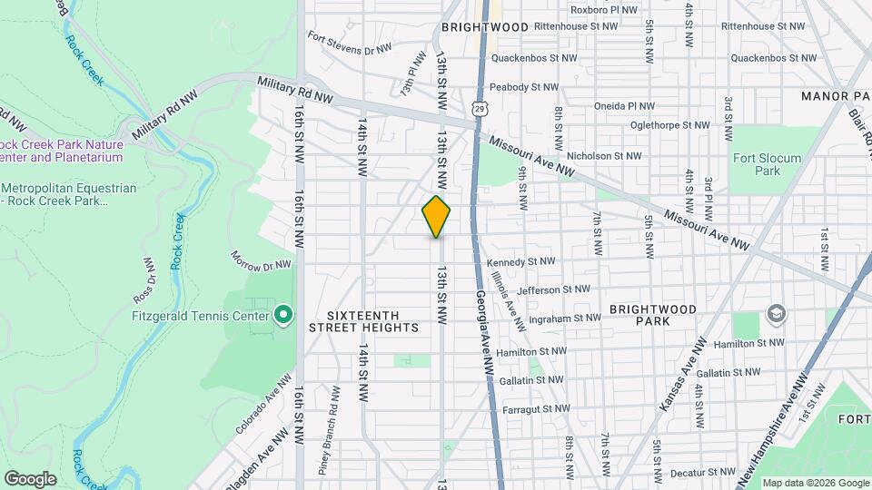 5518 13th St NW Map and Location Details