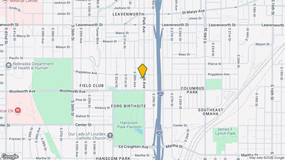 1314 Park Ave, Unit 4 Map and Location Details