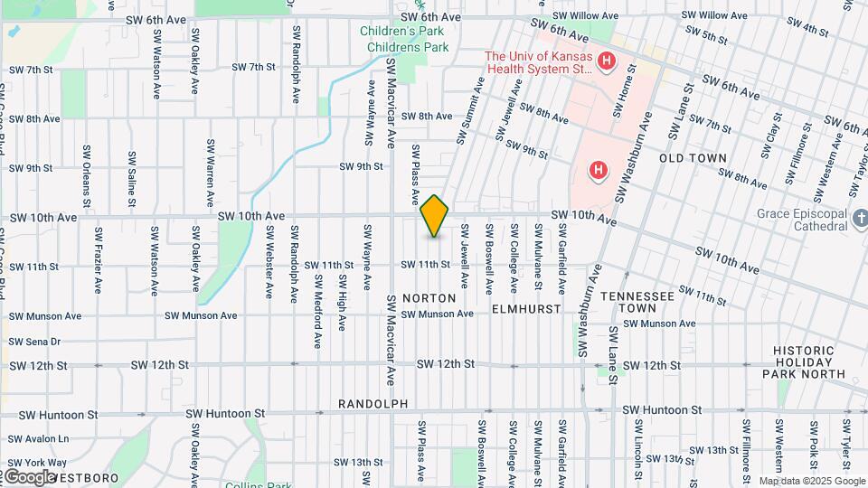 1029 SW Woodward Ave Map and Location Details