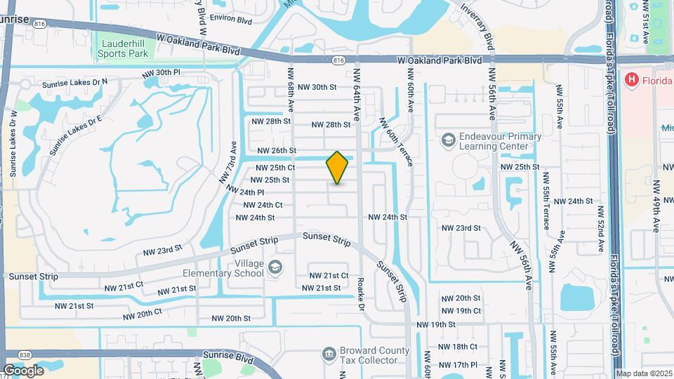6531 NW 24th Pl Map and Location Details