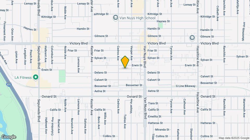 14629 Delano St Map and Location Details