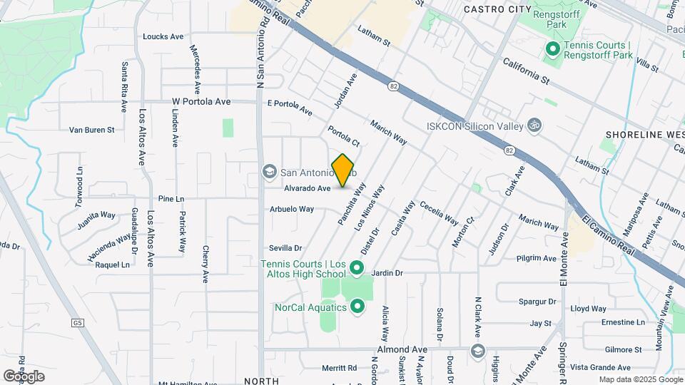222 Alvarado Ave Map and Location Details