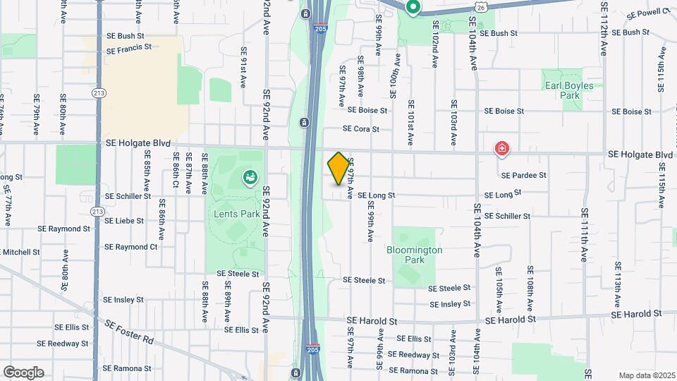 9641 SE Schiller St Map and Location Details