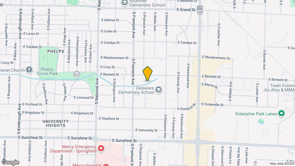 1428 S Pickwick Ave Map and Location Details