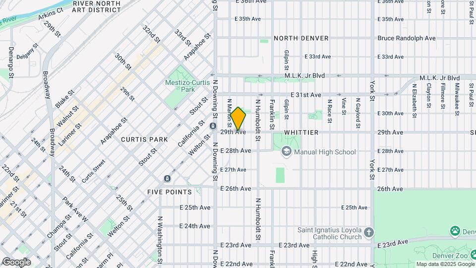 1320-1328 E 29th Ave Map and Location Details