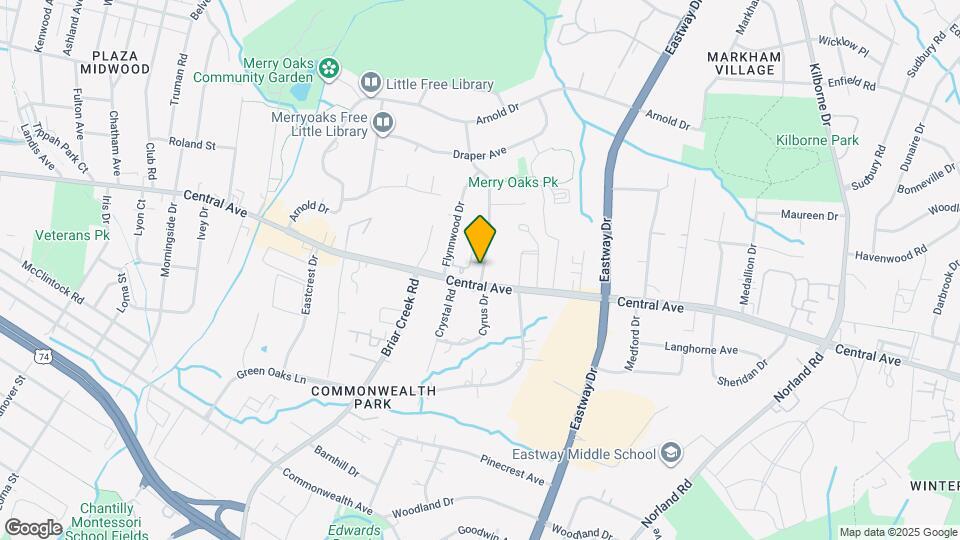 1625 Merry Oaks Rd Map and Location Details