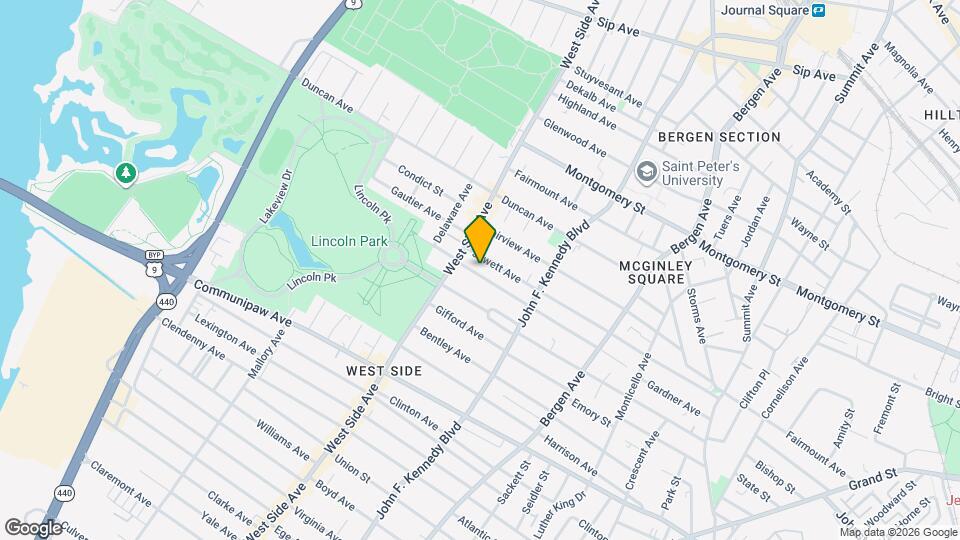 134 Kensington Ave Map and Location Details