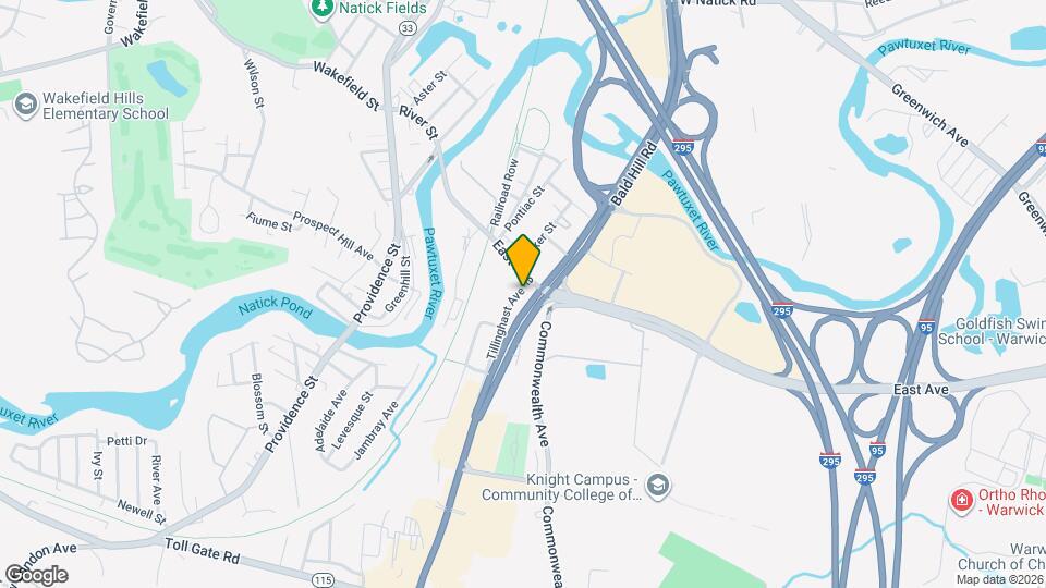 14 Tillinghast Ave Map and Location Details